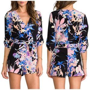 Yumi Kim Black Hawaii Silk Romper Size M